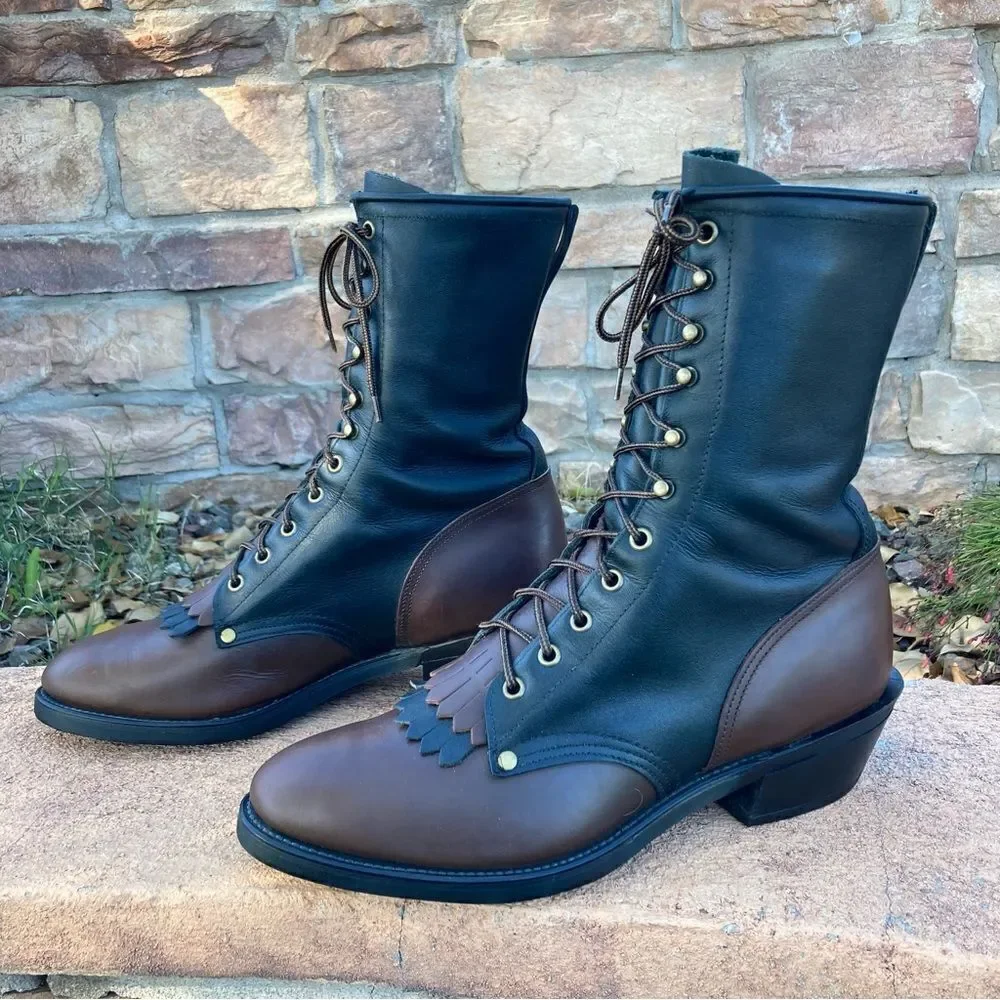 Texas Lace-Up Kiltie Boot